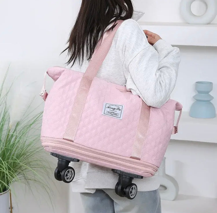 Foldable Large Capacity Travel Bag, New Expandable Large Handbag, Universal Wheel Business Travel Bag Foldable Large Capacity Travel Bag, New Expandable Large Handbag, Universal Wheel Business Travel Bag